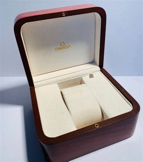 omega classics wood watch box|omega speedmaster box for sale.